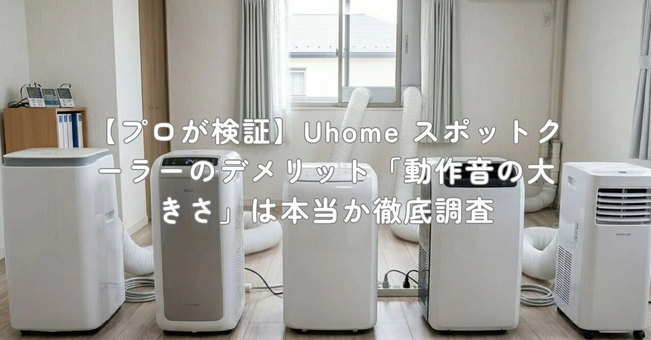 プロが検証】Uhome スポットクーラーのデメリット「動作音の大きさ」は 