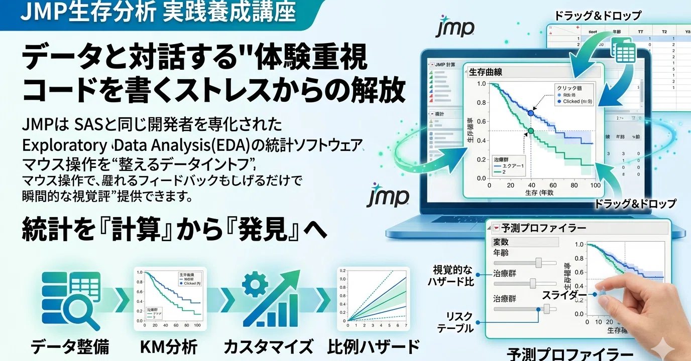 JMP生存分析 実践養成講座｜platypus2000jp