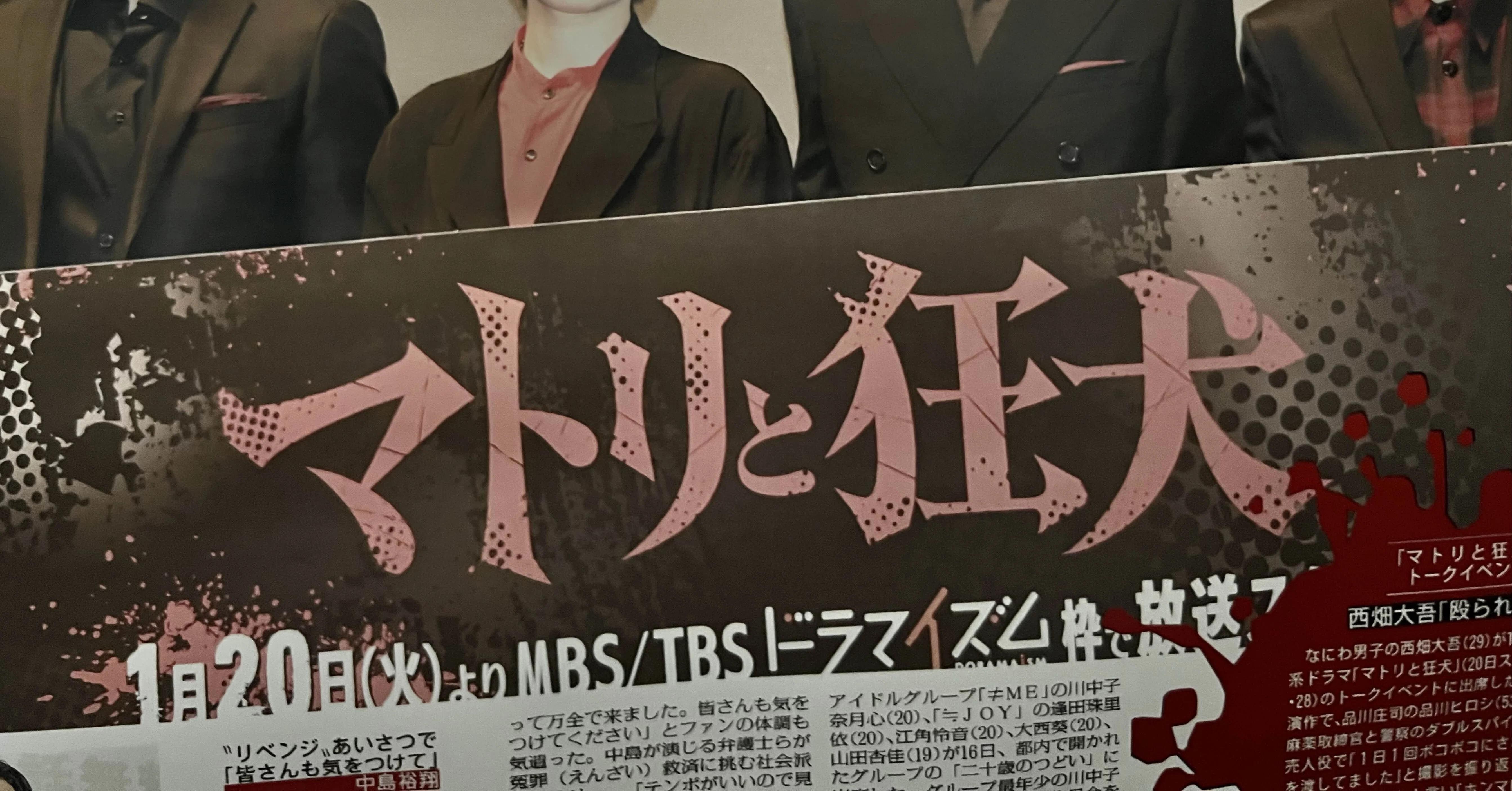 ドラマ「マトリと狂犬」の素晴らしいDVDが発売された話｜くつした