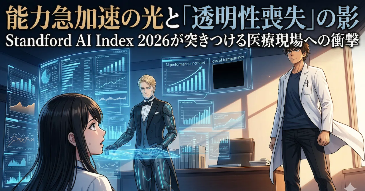 AIが賢くなるほど「中身」は隠される。Stanford AI Index 2026の不都合