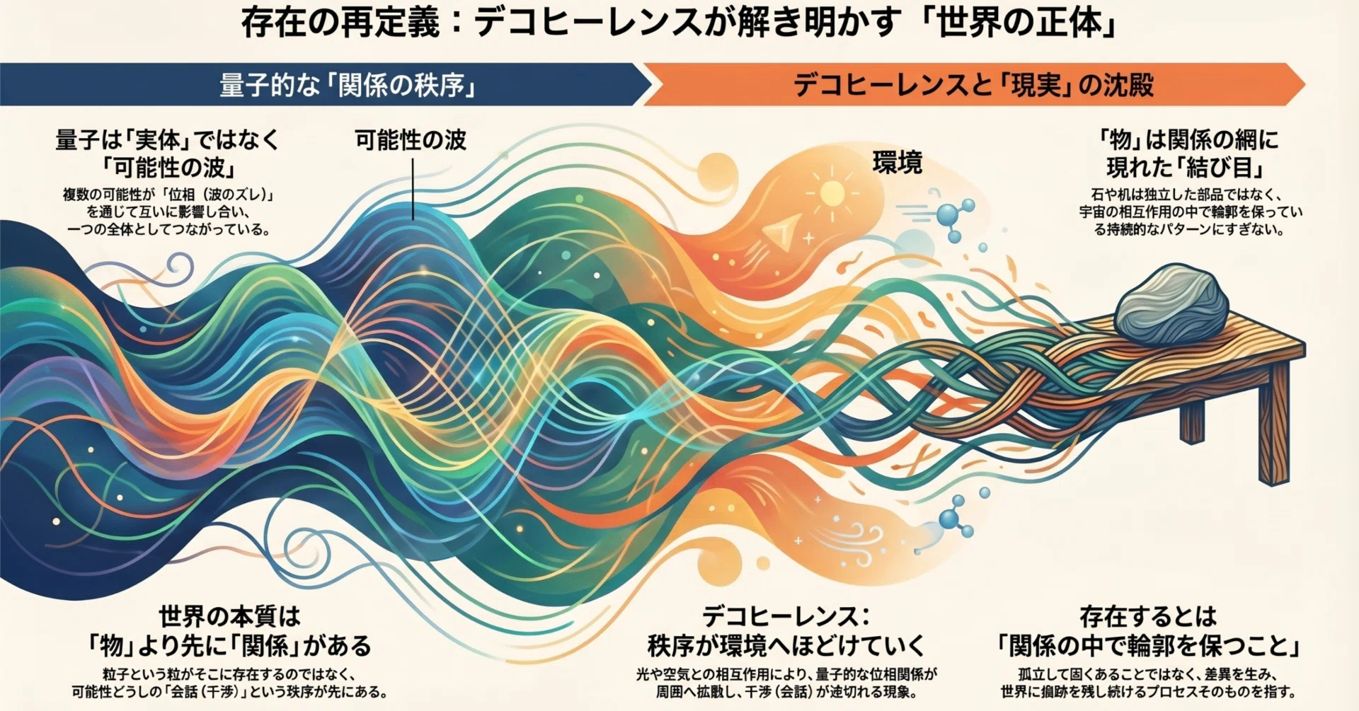 デコヒーレンスから考えるー「存在する」とは、どういうことか｜MonaStool