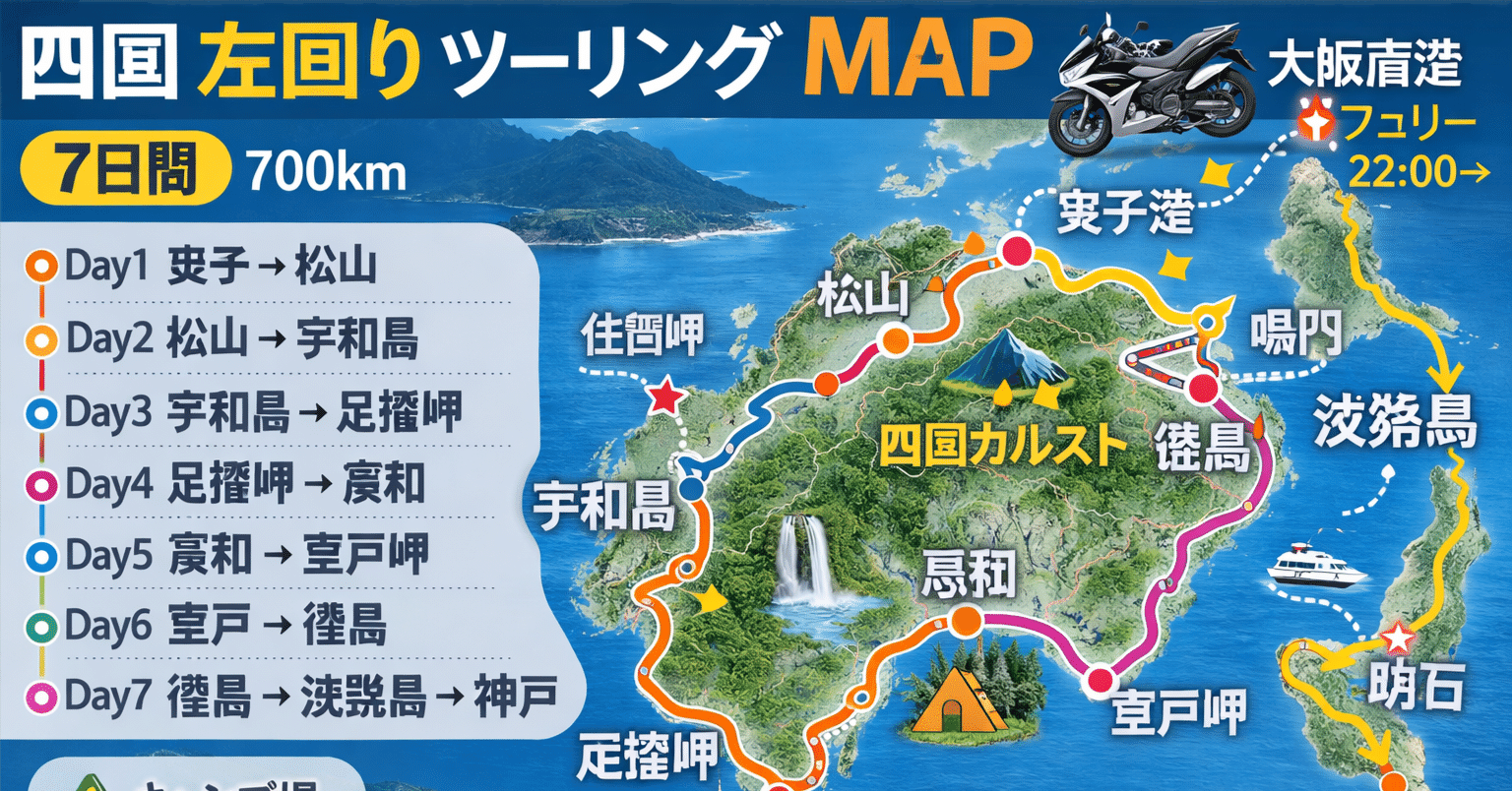 四国左回り 8日ツーリング|dendenmushi 四国左回り 8日ツーリング|dendenmushi