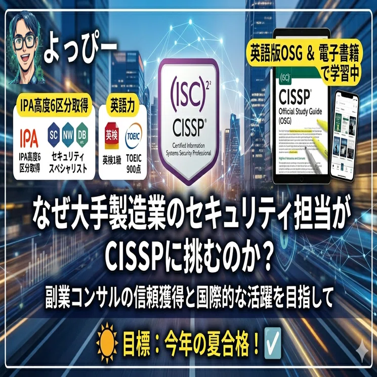 CISSPの受験を決意した｜よっぴー｜勉強の人