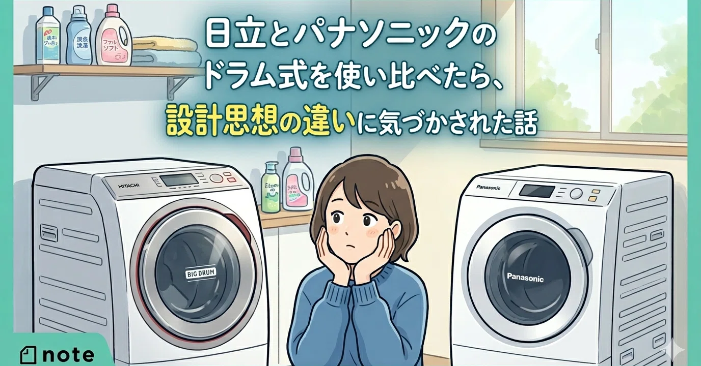 日立とパナソニックのドラム式を使い比べたら、設計思想の違いに気づか 