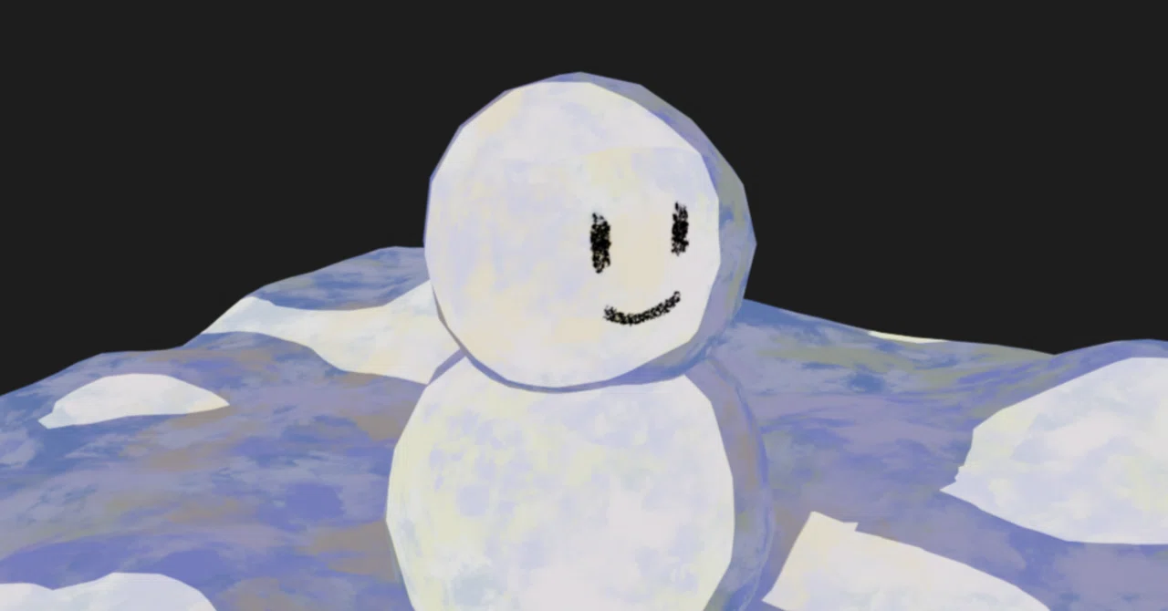 雪だるま⛄ イラストっぽい雪だるま⛄｜だん