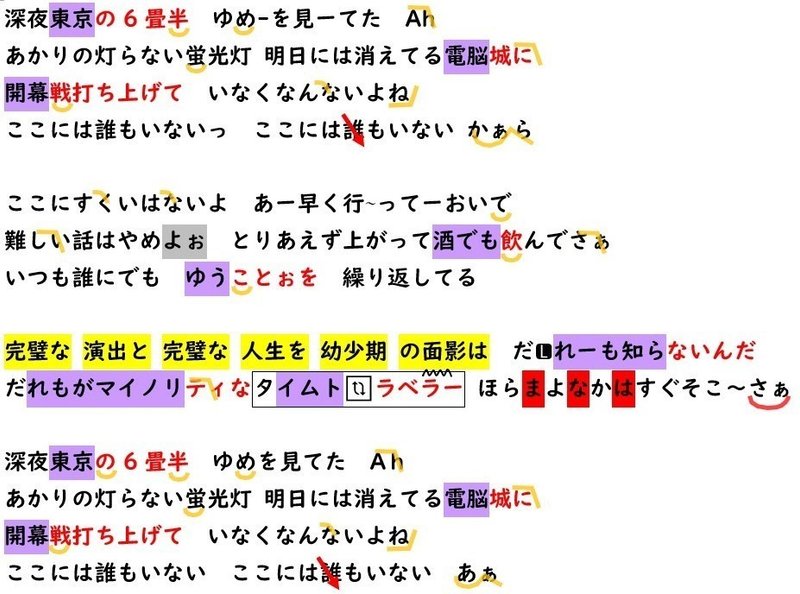 解説シート Yama 春を告げる Sakiko Note