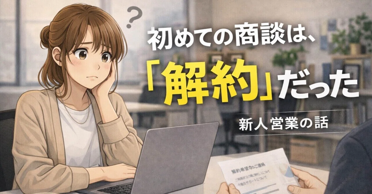 祝)初商談「それ、理由じゃないよね？」で心折れた日｜30代会社員ぺんな