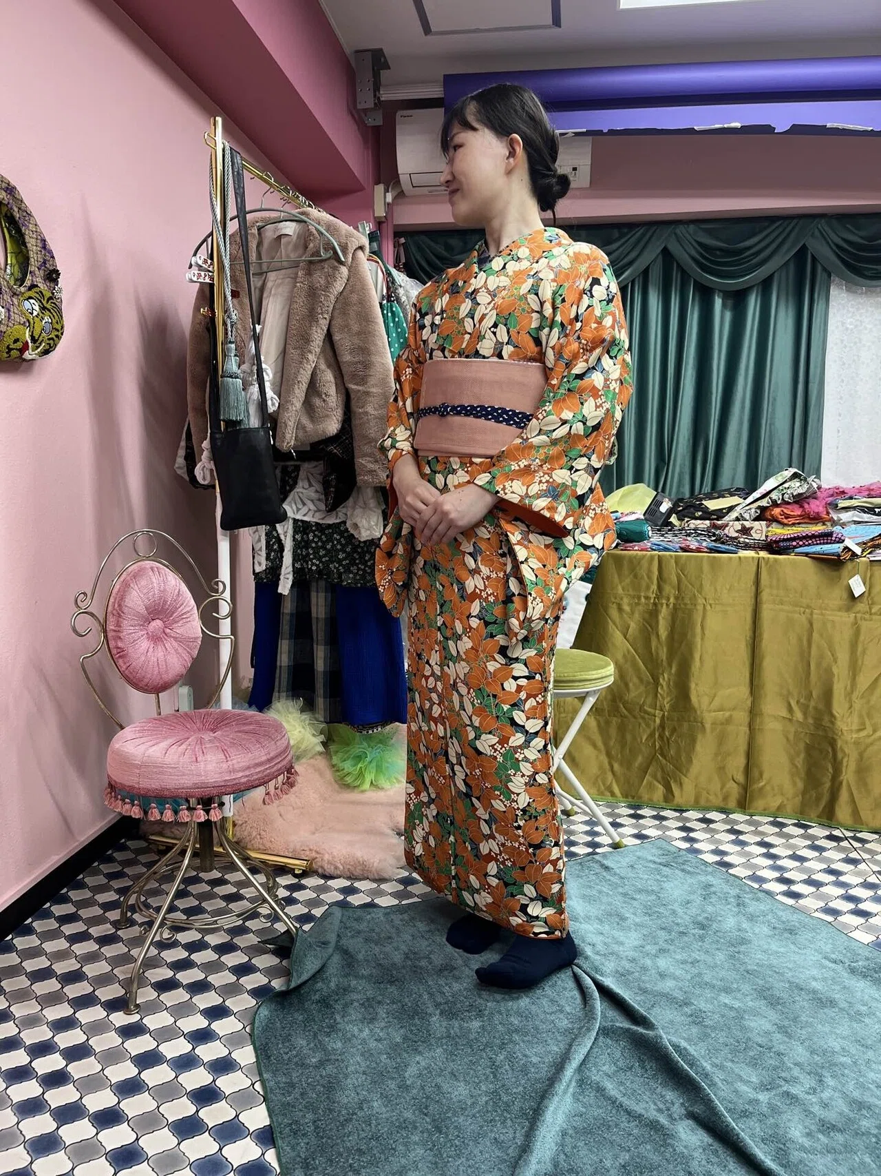 着物コーディネート帖 〜母の小紋〜｜神野りさ
