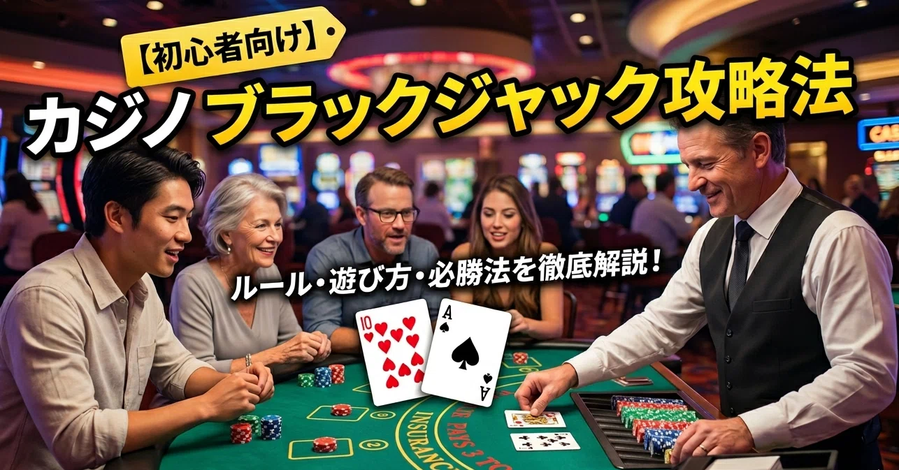 初心者向け】カジノのブラックジャックをテーブルでやるためのルール 