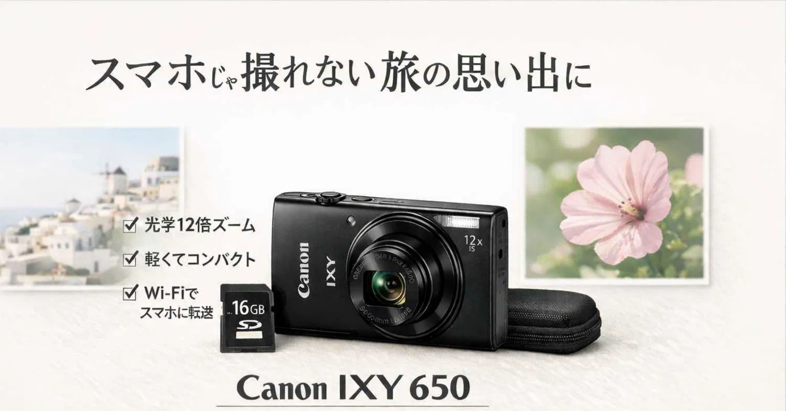 スマホ派の私が「Canon IXY 650」を本気で検討している理由。旅行の