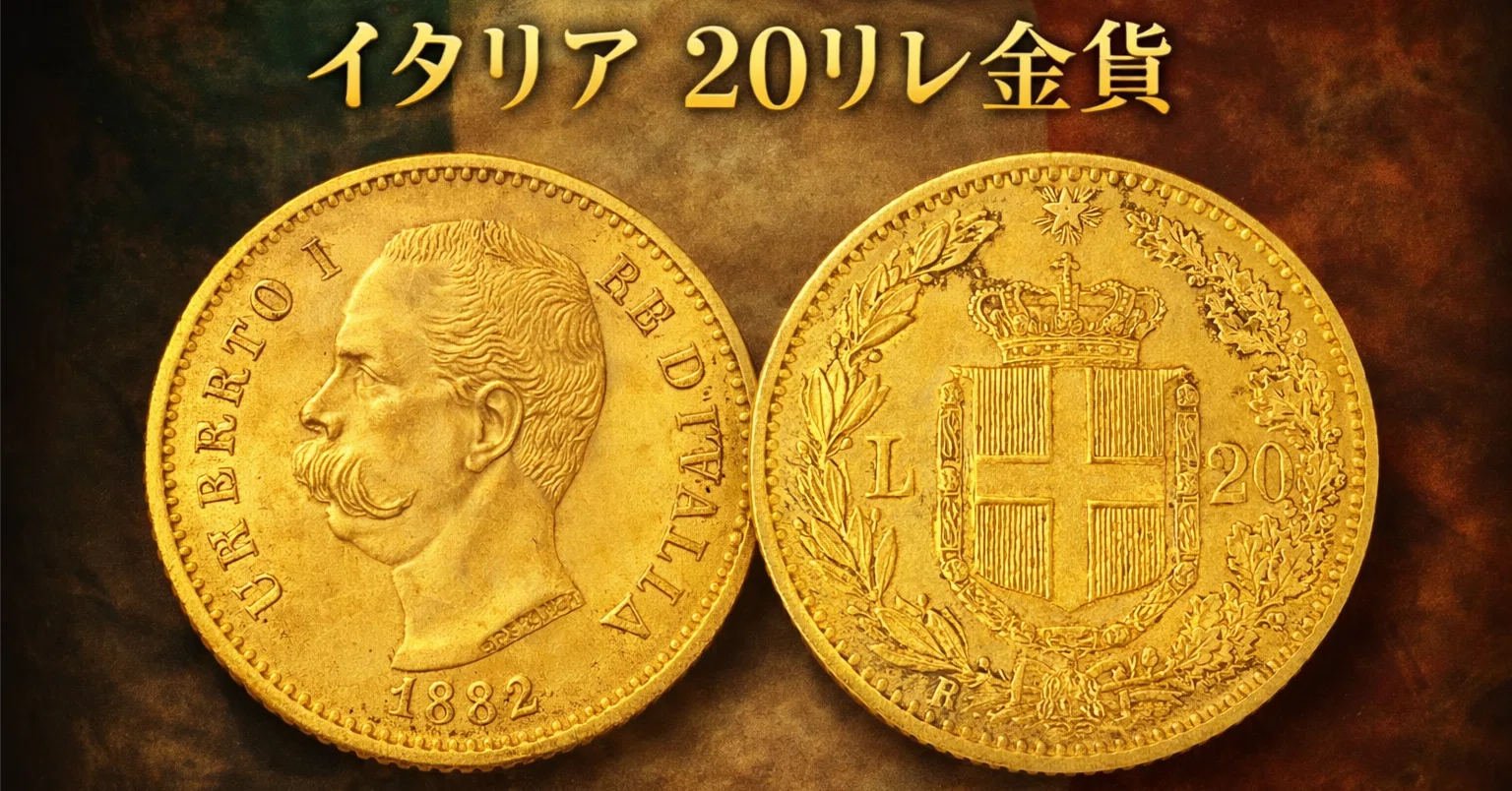 イタリア王国の記憶を刻む一枚――1882年 ウンベルト1世 20リレ金貨の