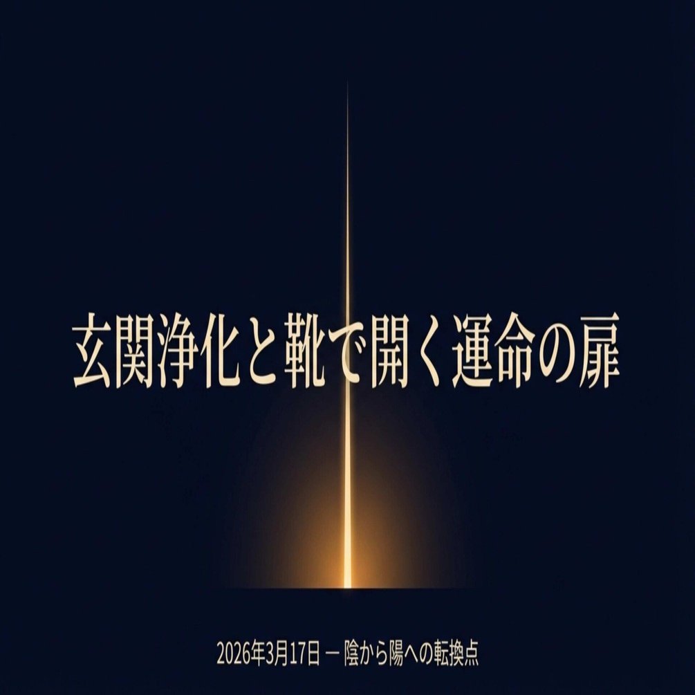 2026年3月17日 玄関浄化と靴で開く運命の扉｜MEGURI