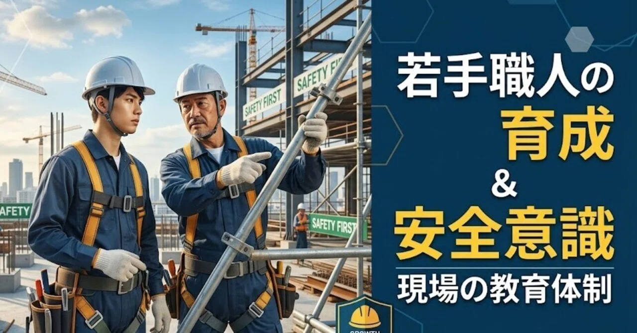 若手職人の育成】「見て盗め」はもう古い？現場の安全意識を根付かせる