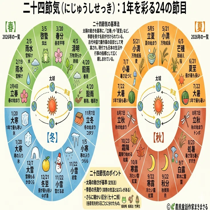 🌿『太陽が刻む、命の暦』〜二十四節気に宿る、自然と人の呼吸。｜眞木