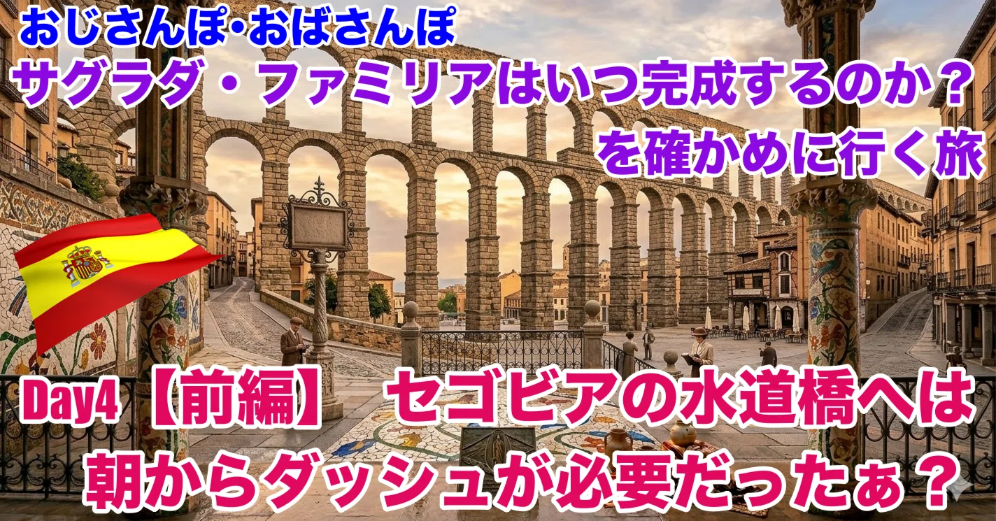 スペイン】Day4【前編】 セゴビアの水道橋へは朝からダッシュが必要