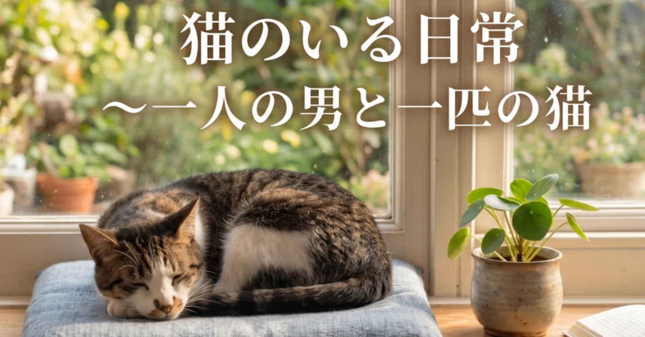 【猫のいる暮らし】生き物を飼うのが不安だった僕と、気まぐれな猫のほのぼの同居生活｜海凪 鉄 （ライター）