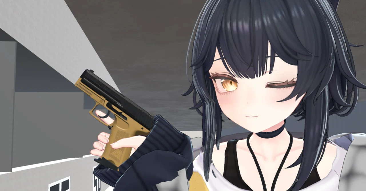 VRChat】動かないH&K P2000モデルを組み合わせで動かせるように 