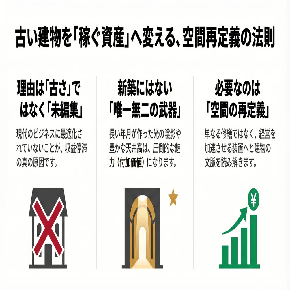 古いから稼げない」という誤解を資産に変える｜建築家 梶浦博昭