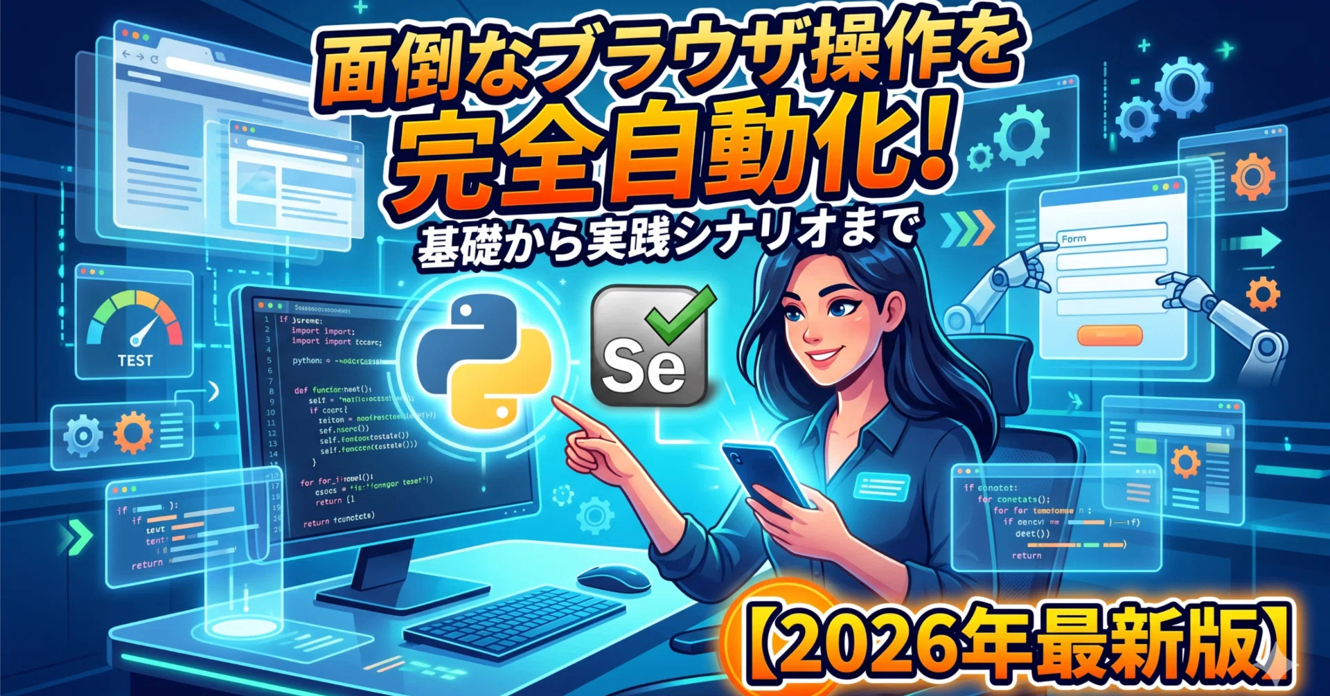 2026年最新】Python × Selenium Webブラウザ自動操作入門｜面倒な