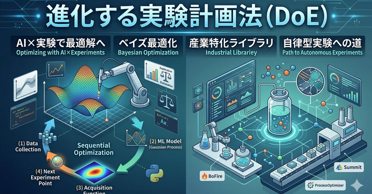 実務のためのML融合型実験計画法 ―ベイズ最適化と能動学習によるプロセス最適化の最前線―|platypus2000jp