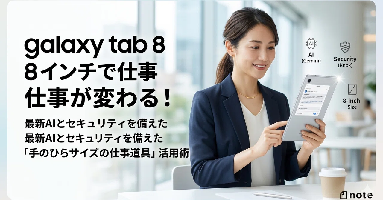 Transform Your Work with an 8-inch Galaxy Tab! How to Utilize the 