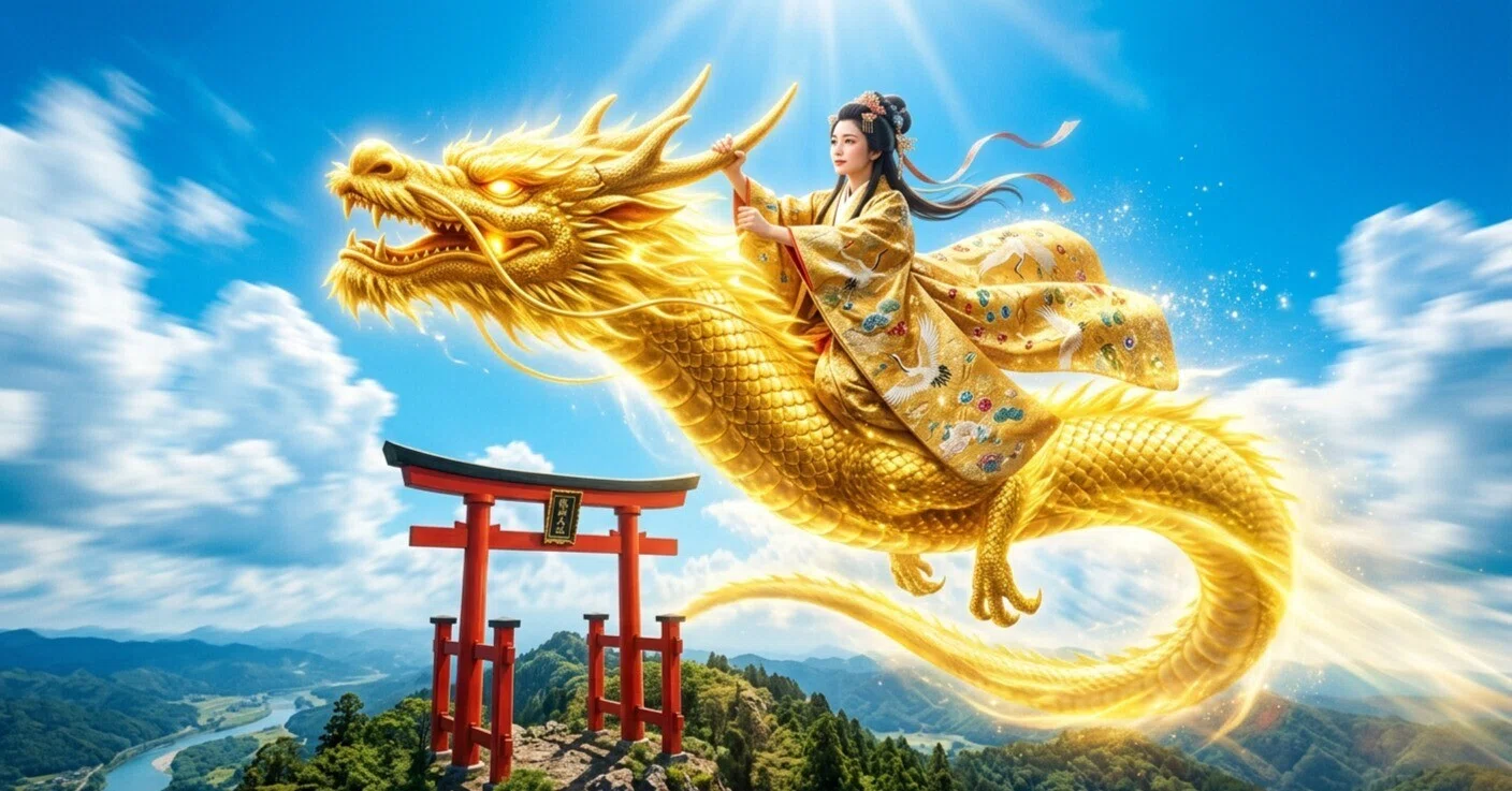 AI 画像 『引き寄せの法則 強運の龍神様』十選。あなたに、強運が訪れ