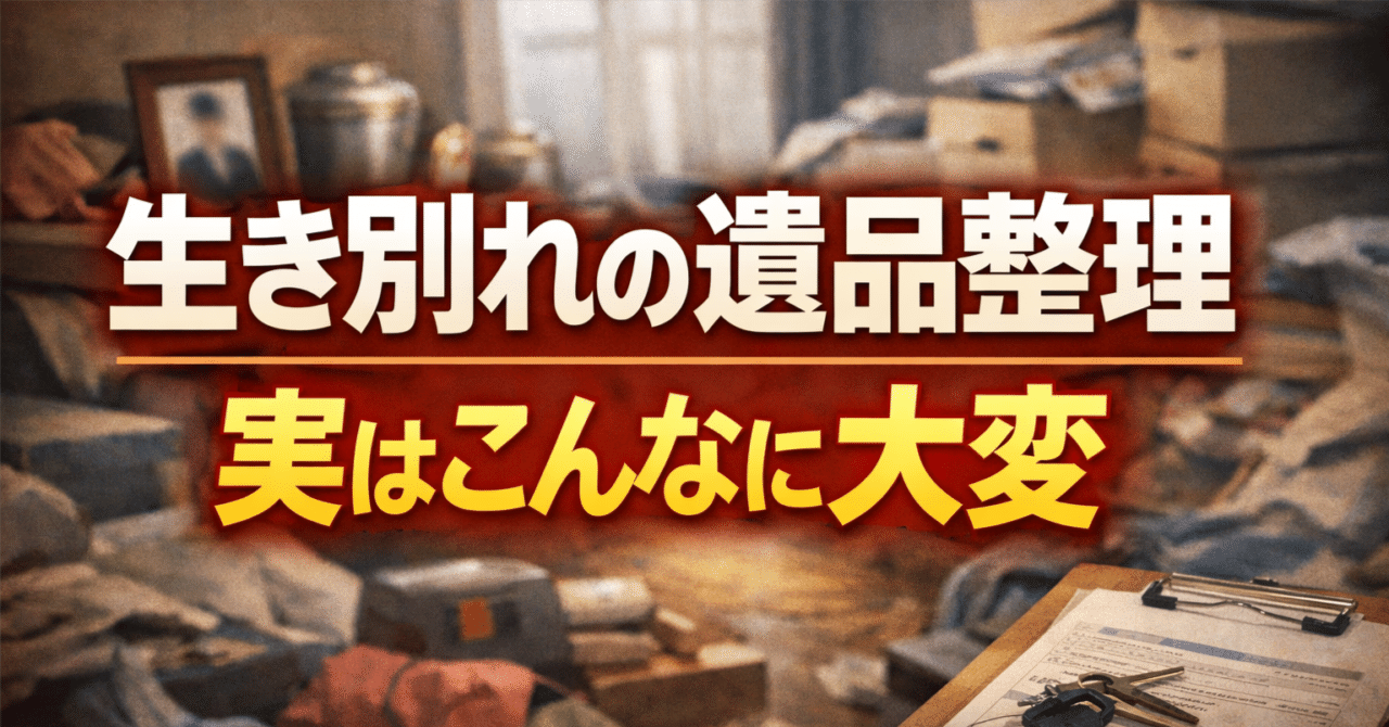 やさしい遺品整理講座～生き別れ（音信不通）の親族の遺品整理｜実は