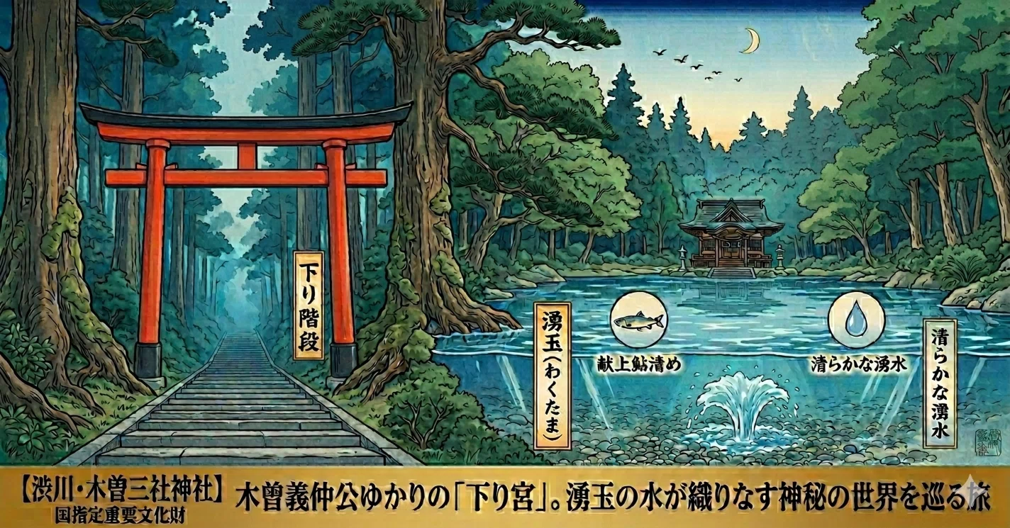 群馬・渋川市】木曽三社神社―木曾義仲ゆかりの「下り宮」赤城山の湧水 