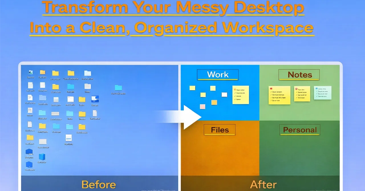 Transform Your Messy Desktop Into a Clean, Organized Workspace｜にゃん吉