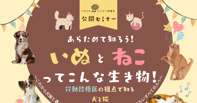 【患者様無料招待】行動学公開セミナー！