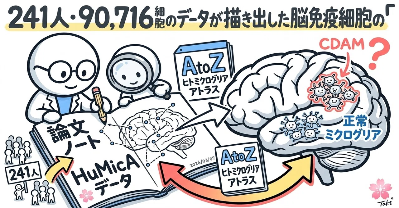 [20260522] 241人・90,716細胞のデータが描き出した脳免疫細胞の「地図」——ヒトミクログリアアトラスHuMicAが発見した疾患 ...