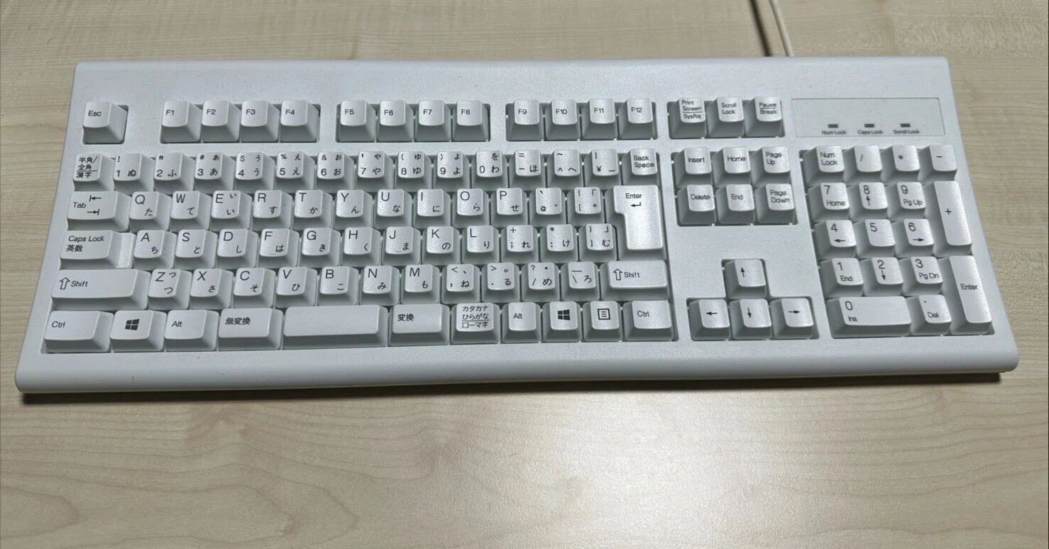 ホワイト電子キーボード X99 Cloud White | NiZ静電容量無接点方式キーボード | 最新版