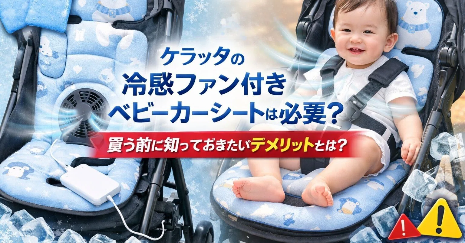 ケラッタの冷感ファン付きベビーカーシートは必要？使う前に知っておき