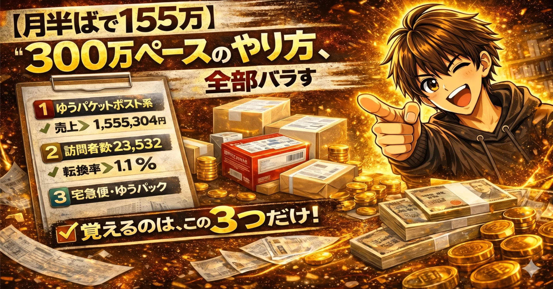 月半ばで155万】“300万ペース”のやり方、全部バラす｜メルカク | 副業