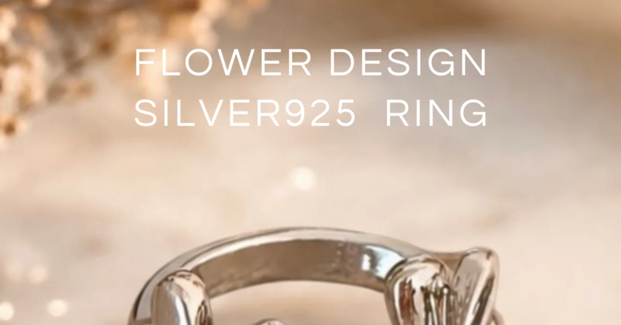 繊細なフラワーデザインが魅力的なsilver925 ring -｜suerteluz