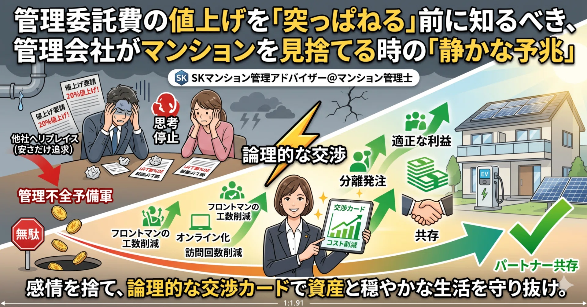 管理委託費の値上げを「突っぱねる」前に知るべき、管理会社が