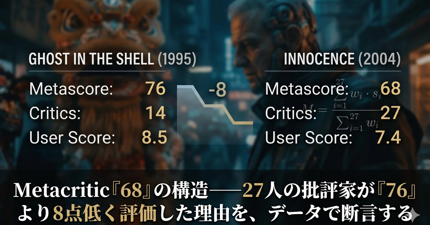 Metacritic「68」の構造——27人の批評家が「76」より8点低く評価した