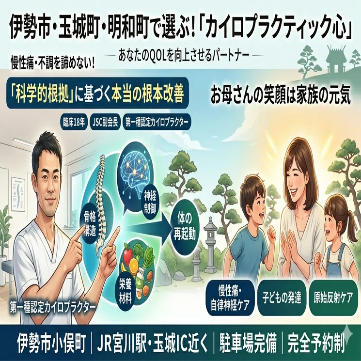 伊勢市でカイロプラクティックを選ぶなら｜臨床18年・第一種認定者が