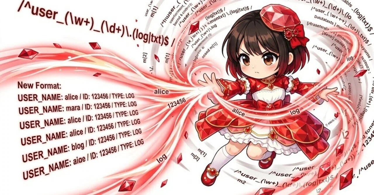 Ruby】複雑なテキスト解析を劇的に効率化する文字列の部分抽出と再構成
