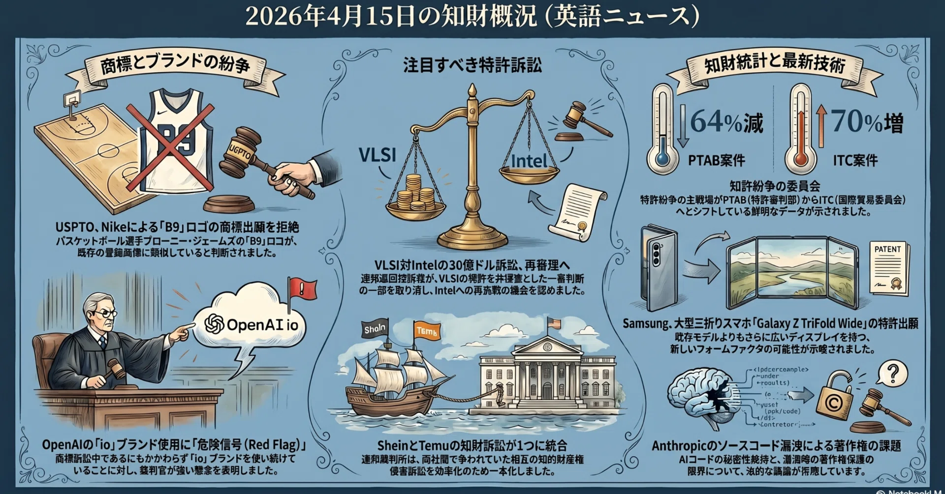 パテサロデイリー【昨日の英語知財ニュース】 2026年4月16日号