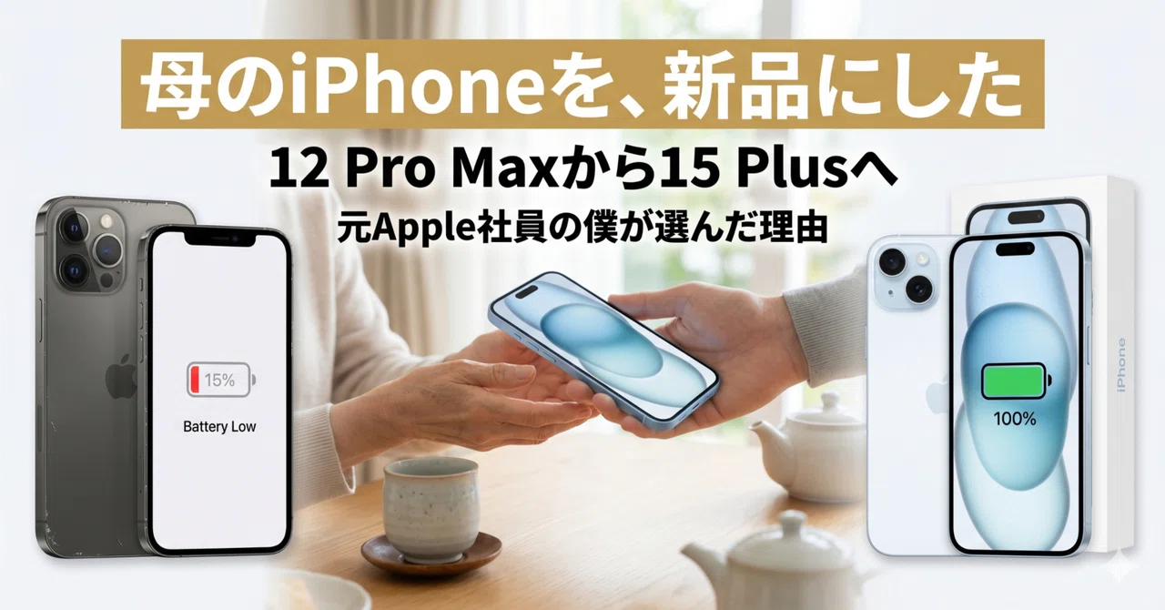 元Apple社員の僕が、母にiPhone 15 Plusを選んだ理由｜爽月（さつき