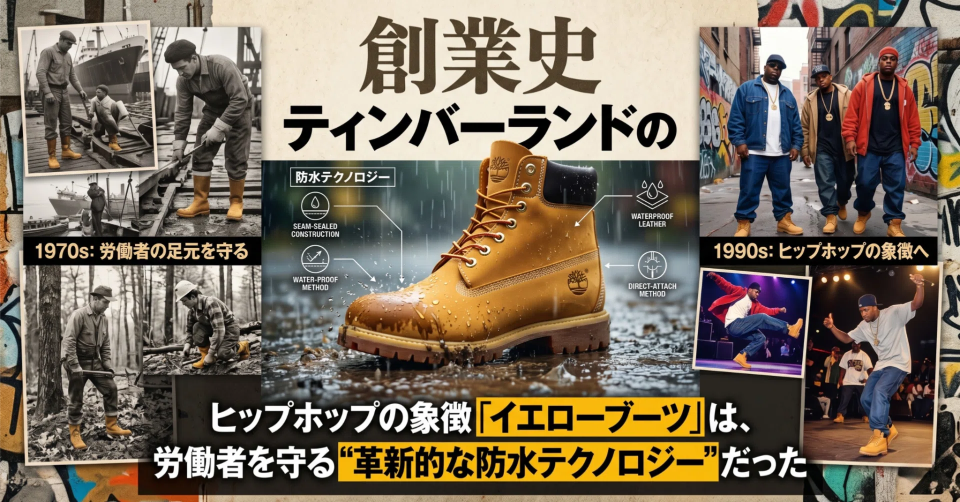 ティンバーランドの創業史。ヒップホップの象徴「イエローブーツ」は