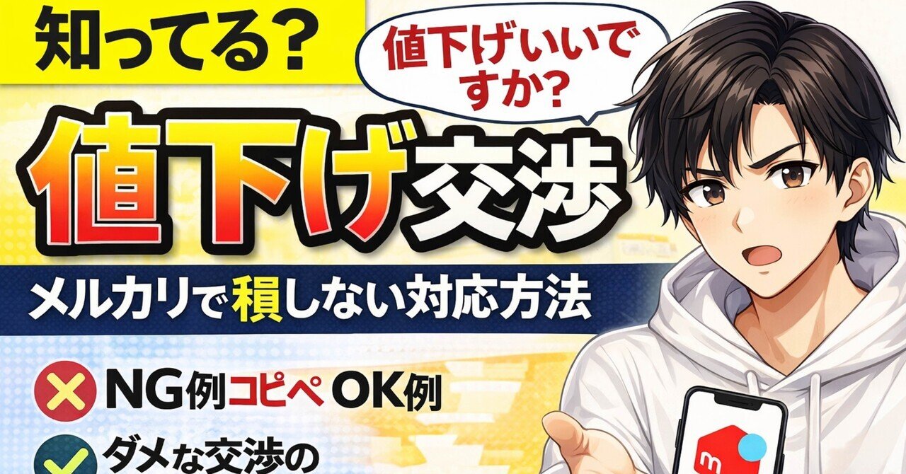 値下げ交渉どうする？メルカリで“損しない対応方法”【初心者OK