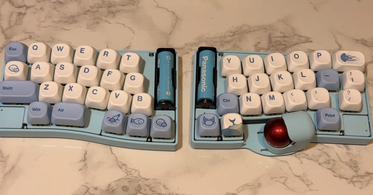 【作成後未使用】soa44 安全な充電池タイプ 分割無線キーボード キーケット2026に行ってきた話。【soa44】｜産本まぐろ|日々の記録