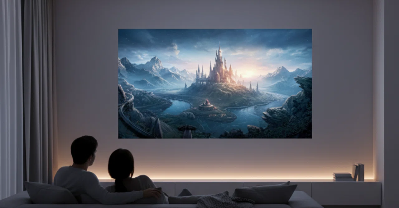 お家が最高の映画館に。PopIn Aladdin 2 Plusで叶える「場所を取らない 