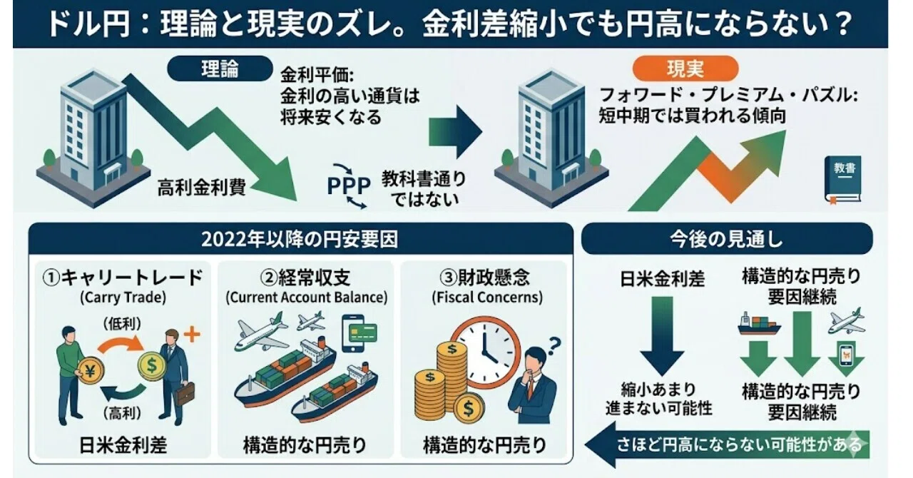 検証】「金利平価」は成り立っている？ 為替を動かすもう一つの力と