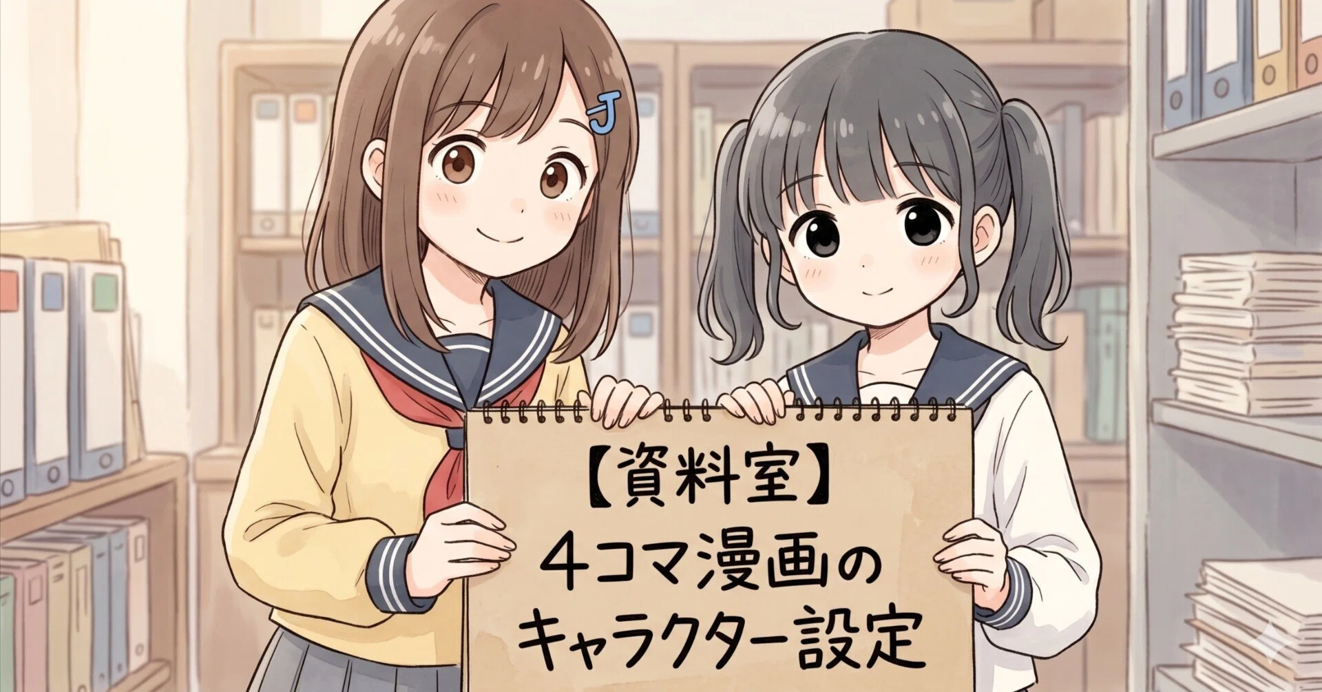 資料室】4コマ漫画のキャラクター設定と生成AIでの作り方｜ヨチオ