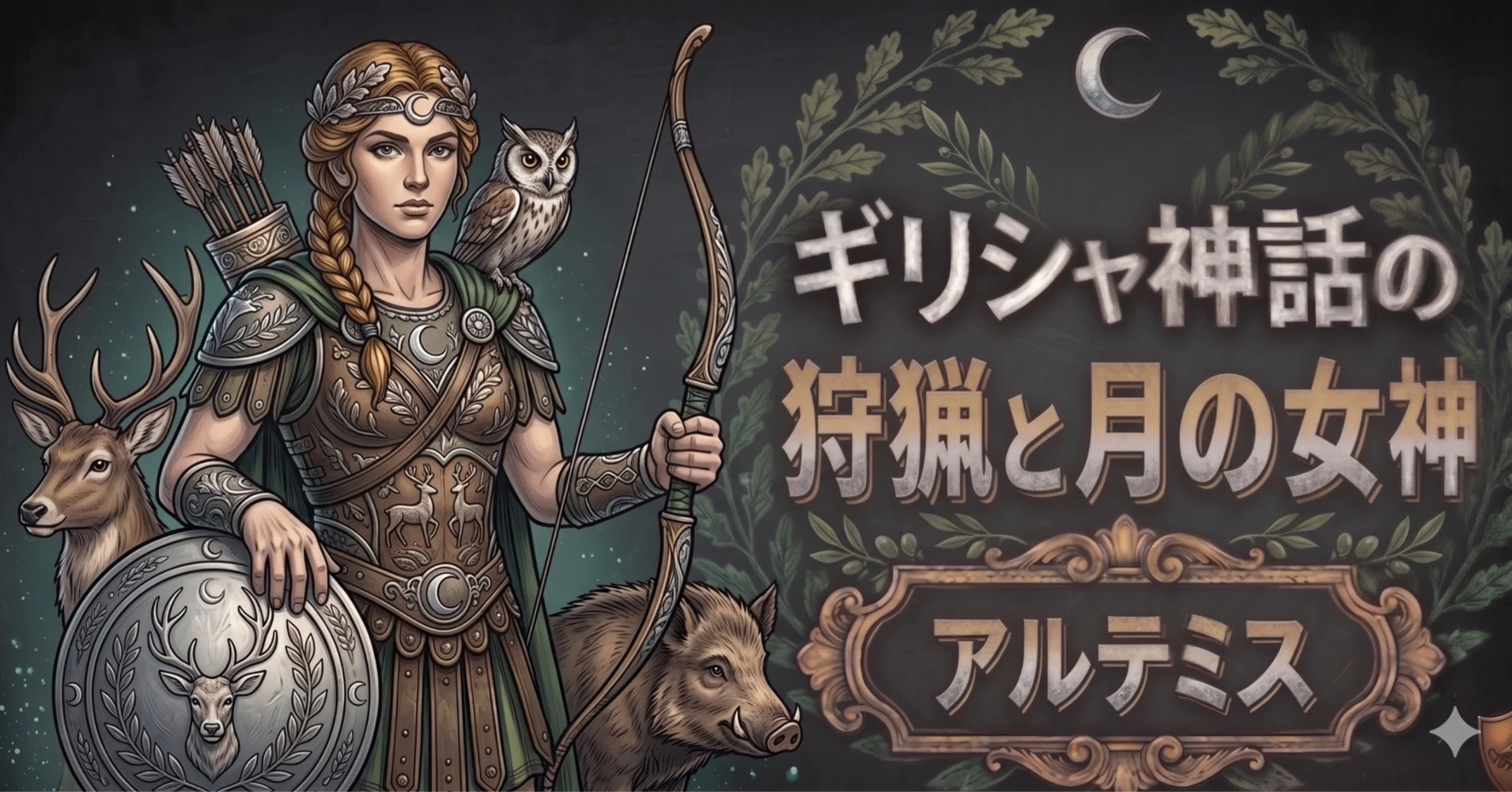 狩猟の女神?アルテミス編【ギリシャ神話紹介】｜ミトス先生