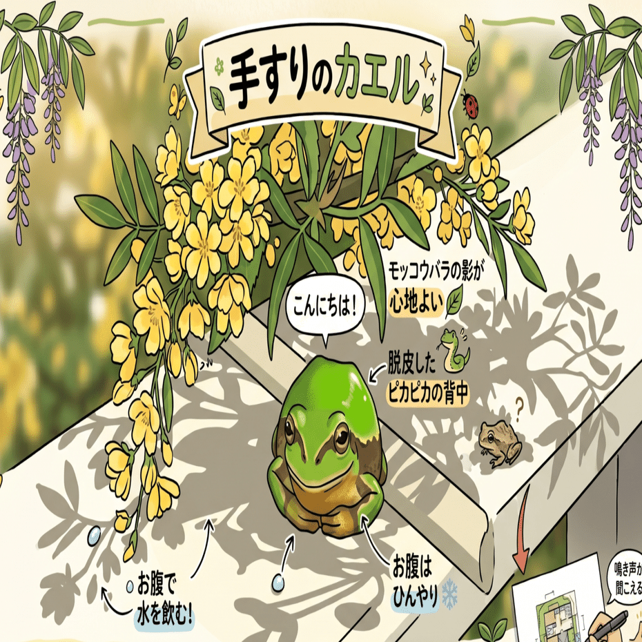 世界の解像度⑥若葉色のアマガエル｜六花【詩と暦】