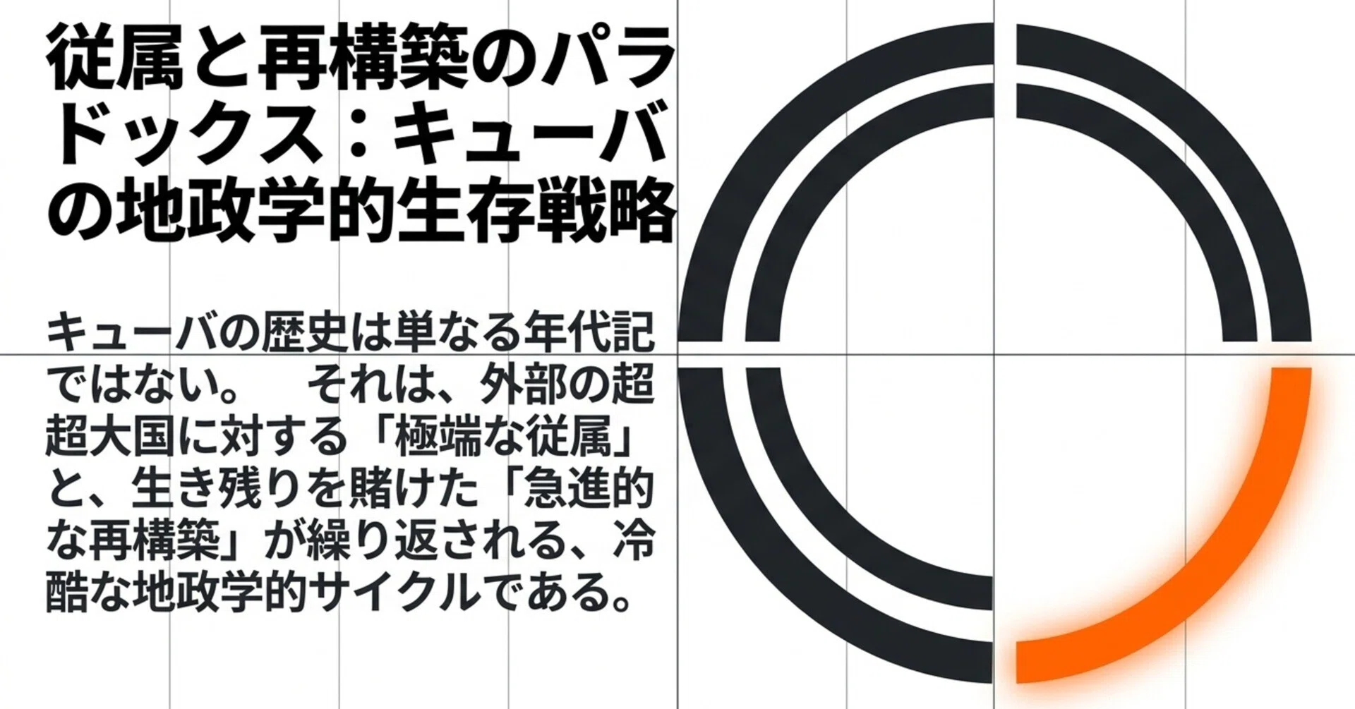 キューバ共和国の政治・経済・文化の考察：どうして米国と対立すること